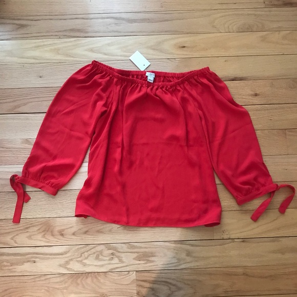 🎀NEW🎀J.Crew Off-The Shoulder Top - Picture 3 of 5